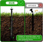 100Pcs 8-Inch Plastic Landscape Edging Spikes, Spiral Anchoring Nails for Weed Barrier, Paver Edging, Landscape Edging, Artificial Turf, Grass Pathways, and More