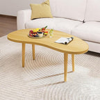 Mango Coffee Table Low Table with 4 Solid Wood Sturdy Legs, Floor Table Desk for Sitting on The Floor, Storage and Living Room Furniture (Natural)