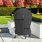 Porch Shield Outdoor Charcoal Kamado Joe Grill Cover Waterproof 600D Rond Smoker Cover Fits 22-24 inch Big Green Egg Char-Griller Char-Broil and Most Kettle Grill 36" Dia x 45" H, Black