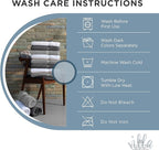 100% Cotton Wash Cloth for face & Body Set of 6, (12 x 12 inches) Sustainable, Soft, Highly Absorbent, Combed Cotton Wash Cloths Pack of 6 for Hotels, Spa, Bathroom, Dorm, Blue