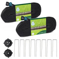Hourleey Flat Soaker Hose 100 FT for Garden, 100' (50FT x 2) Linkable Consistent Drip Irrigation Hose, Leak-free Dual-layer Design Saving 80% Water Garden System Water Hose with Holes