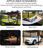 Kozyard Morgan Outdoor Retractable Pergola with Sun Shade Canopy Patio Aluminum Pergola Shelter for Backyard Deck Garden Modern Metal Grill Gazebo (10' x 10', Blue)