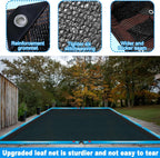 20 x 40FT Pool Leaf Net Cover- Thicken Rectangle Leaf Netting for Inground and Above Ground Swimming Pools Cover with Reinforced Gromments,Winter Above Ground Pool Screen Cover, Catching Leaves