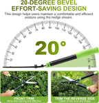 23-30" Telescoping Hedge Clippers, Extendable Garden Shears for Trimming Hedges, Shrubs & Bushes, Manual Hedge Shears with Adjustable Blade Tension for Yard Landscaping