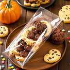 PigPotParty 4''x 9" Clear Plastic Cellophane Gift Wrap Bags, 100 Pcs Small Self Sealing Cookie Bags for Gift, Party favor, Candy, Treat, Goodies, Snack, Self Adhesive Resealable