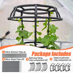 65 Inch Garden Trellis for Climbing Plants Outdoor, Mushroom Top Trellis for Potted Plants, Vines, Roses, Clematis, and Vegetables, Plant Trellis Support 2 Pack