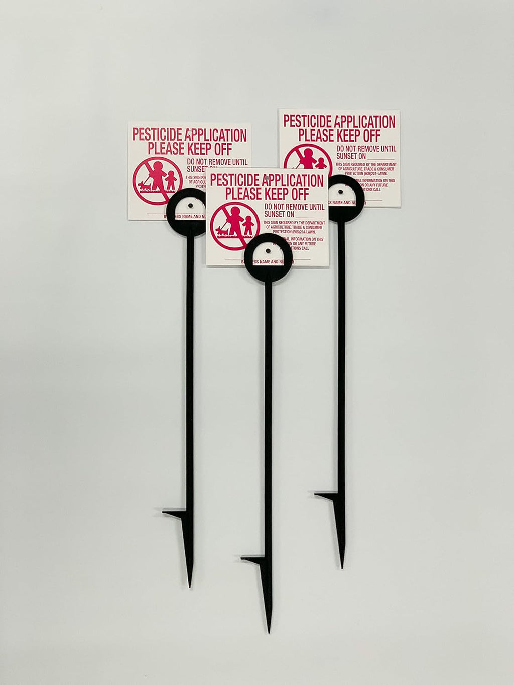Lawn Treatment Application Stakes & Wisconsin Signs (Premium Style Stakes / 500 pc. Pack)