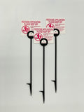 Lawn Treatment Application Stakes & Wisconsin Signs (Premium Style Stakes / 500 pc. Pack)