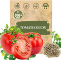 Premium Big Tomato Seeds – 300 Heirloom Non-GMO Seeds for Planting - Juicy, Large Red Tomatoes - Ideal for Home Garden, Outdoor, Patio, Containers, Vegetables, Fresh Tomato Gardening
