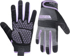 HANDLANDY Women Safety Work Gloves Utility Touch Screen Working Grip Glove for Yardwork Gardening Breathable Mechanic Gloves
