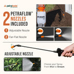 PetraTools HD101 Garden Pump Sprayer, 52-in Long Hose & 2 Nozzles, 1 Gallon