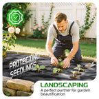 Land Guard 4ft x 300ft Weed Barrier Fabric Heavy Dusty, Ground Cover, Weed Mat, Woven Landscape Fabric for Garden, Lawn and Outdoor Project
