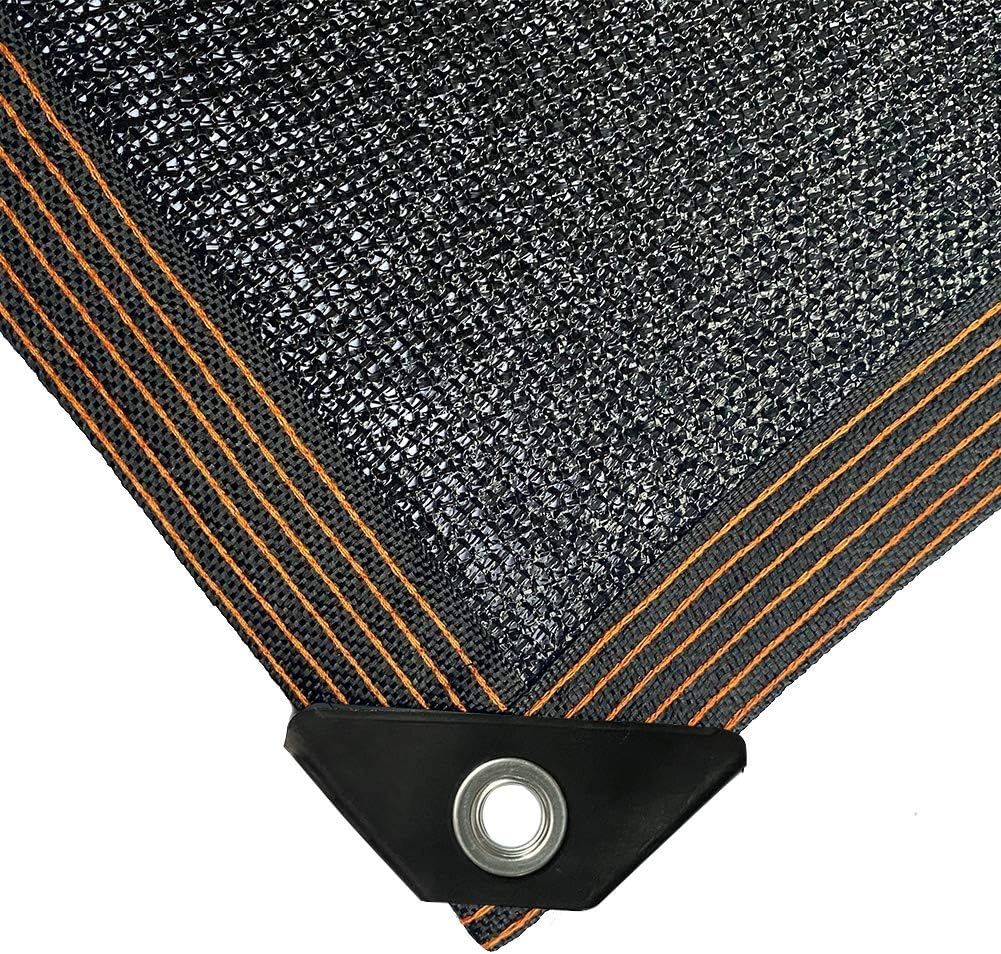 winemana 70% Black Shade Cloth, 12 x 12 FT Durable Mesh Tarp with Grommets, Resistant Garden Sun Shade Netting with Taped Edge for Plant Cover, Greenhouse, Patio, Tomatoes, Chicken Coop, Barn Kennel