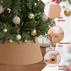 Christmas Tree Collar, Adjustable Tree Collars for Artificial Trees, Xmas Trees Stand Cover, Base Cover for Christmas, 28"×10"