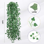 18 Pack 126 Feet Vines,Ivy,Ivy Garland,Fake Ivy,Fake Leaves,Ivy Vines,Artificial Vines,Green Vines,Leaves Room Decor,Vines for Bedroom,Wall Decor,Wedding Party