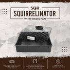 Rugged Ranch Squirrelinator w/ Waste Basin Outdoor Multi-Catch Squirrel Trap - Humane Live Cage Catcher, Rodent Control for Barns, Garages, Sheds, Gardens, Farms, Yards or Lawns