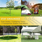 Tree Stake Kit, Heavy Duty Spiral Tree Stakes for Leaning Trees, Straightening Solution for Young Trees in Bad Weather