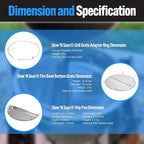 SnS Grills Slow ‘N Sear® 5-Piece Cooking System - Patented Charcoal Basket with Removeable Water Reservoir, EasySpin Grate, Drip Pan for Low ‘N Slow Smoking & Charcoal Grilling on Big Green Egg LG