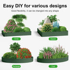 Land Guard Corrugated Metal Garden Edging, 12"×25Ft Steel Landscape Edging, Corrugated Metal Yard Edging Borders, Steel Edging for Landscaping, Garden Fence, Lawn, Flower Bed (Olive-Green)