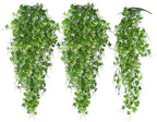 RECUTMS Artificial Hanging Plant - Faux Ivy Vine With White UV Resistant Leaves for Room, Office, Wall Decor (White)