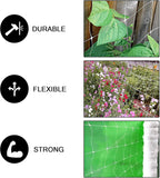 COMMON CULTURE Professional Grade Trellis Netting Bulk Roll, 5 x 4920 ft (60" x 4920' | 1.52m x 1500m), 6' (15 cm) Squares Heavy Duty Scrog Net with Scissors