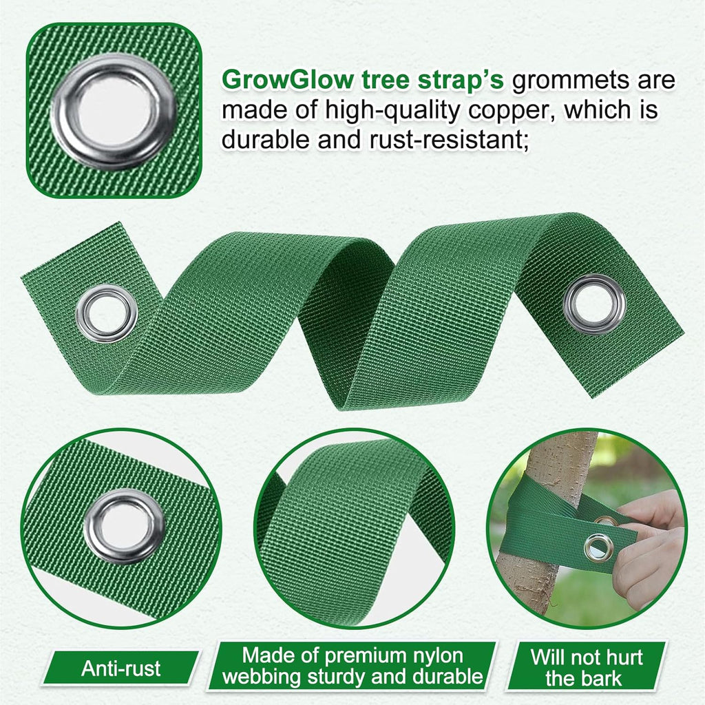 3 Pack 18" Tree Stake Kit, Heavy Duty Spiral Stakes and Supports for Leaning and Young Trees Straightening, Protect Trees from Bad Weather (Green)