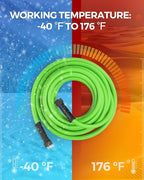 75 FT x 5/8″ Garden Hose, Lightweight Flexible Garden Water Hose with Swivel Handle, 200 PSI Working, 450 PSI Burst, All-Weather Outdoor Use, Heavy Duty Water Hose for for Lawn, Yard, G75GH06