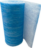 Paint Booth Exhaust Fiberglass Filter Roll, Blue/White Paint Arrestor for Spray Booth (30" x 200ft)