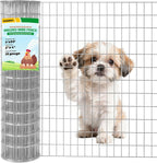 Welded Wire Fence, 4Ft x 50Ft 15Ga Chicken Wire Fencing, Garden Border Fencing Roll Metal Wire Mesh for Yard Vegetable Plant Protection Poultry Netting