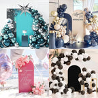 Wedding Arch Cover 5FT Arch Backdrop Cover Spandex Fitted Arch Cover for Round Top Chiara Backdrop Stand Covers for Wedding Birthday Party Baby Shower Banquet Ceremony Decoration
