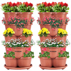 VIVOSUN 2-Pack 5 Tier Vertical Gardening Stackable Planter for Strawberries