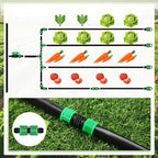 500 ft 5/8 Inch Drip Tape Irrigation Kit Drip Tape 16 Mil 8" Spacing Hose Garden Watering Tubing System Automatic Irrigation Equipment for Plant, Landscape, Yard, Lawn and Farm