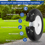 14.5'' Wheelbarrow Tires, 4.80/4.00-8 Solid Flat Free Tire Wheel with 3/4" & 5/8" Bearing, 3"-7'' Hub, Universal Replacement Solid Tire for Hand Truck/Utility Cart Fits 3.50/2.50-8, 4.00-6