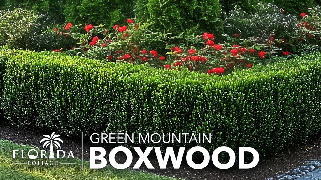 Green Mountain Boxwood | 10 Live Plants | Buxus sempervirens ‘Green Mountain’ | Evergreen Privacy Shrub | Compact Formal Garden Plants