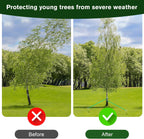 A Tree Support kit for straightening Trees, which Includes Supporting Metal Stakes and Ropes. It can Also be Used for Tree Protection in Harsh Weather and Outdoor Tent Fixation. (1)