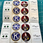 150 Custom Circle/Square BOPP Roll Labels- Personalized Stickers for Business Logo, Party, Wedding Favor, Baby Shower-Any Design Text + Image, Matte/Gloss Finish (1.5 Inch Circle)