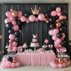 20ftx10ft Black Sequin Backdrop Curtain Panels for Parties, Wrinkle Free Glitter Photo Backdrop Drapes 4 Panels 5x10FT Shiny Back Drop Cloth for Wedding Birthday Christmas Photography Background