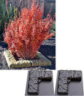 Concrere molds DIY Set 2 pcs Mould Corner Edge Stone Garden Edging Tree Landscape Flower (BR09)