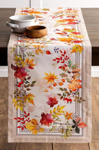 Maison d' Hermine Table Runner 100% Cotton Single Layer Table Runners 60 inches Long for Thanksgiving Christmas Decorations Home Kitchen Dining Party Wedding (Amarante, 14.5" x 60")