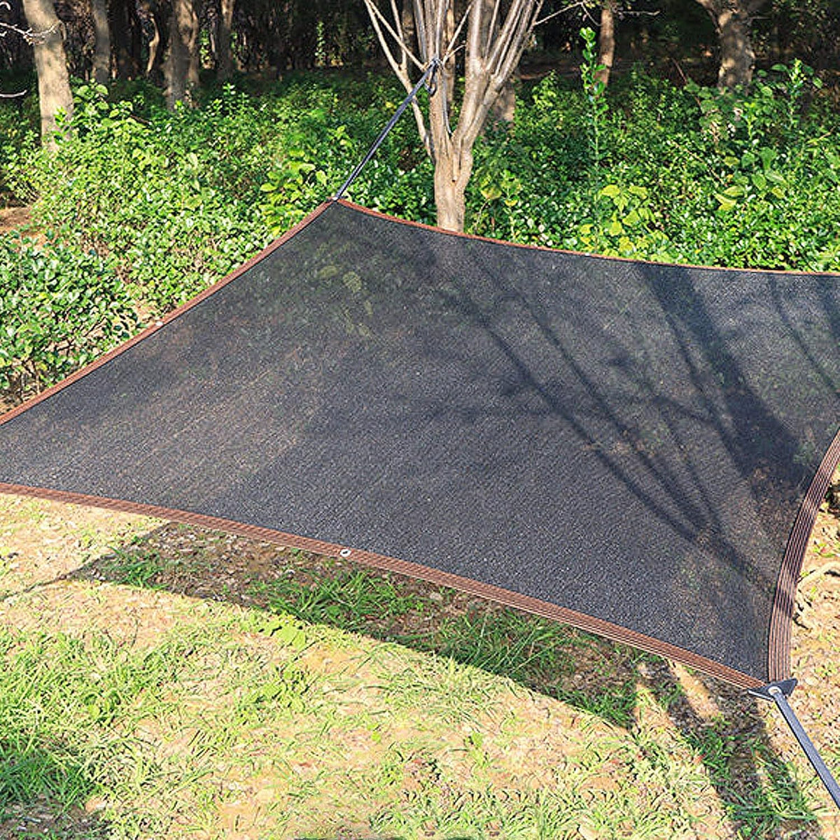 winemana 50% Black Shade Cloth, 20x 20 FT Durable Mesh Tarp with Grommets, Garden Sunblock Shade Cloth Shading Antifreezing for Plants Cover, Greenhouse, Barns Kennel, Patio, Tomatoes