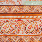 Maison d' Hermine Table Runner 100% Cotton Double Layer Table Runners 108 inches Long for Thanksgiving Christmas Decorations Home Kitchen Dining Party Wedding (Palatial Paisley, 14.5" x 108")