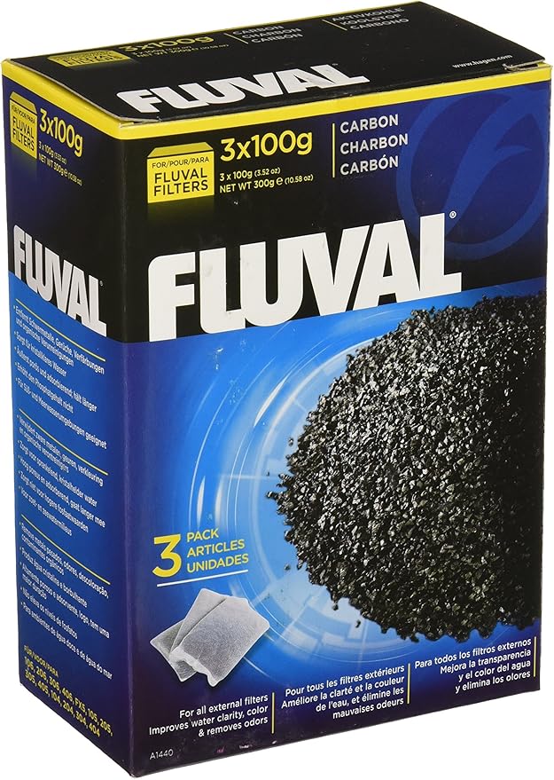 Hagen 18-Pack Fluval Carbon Nylon Bags for Canister Filters, 100gm