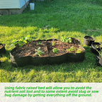 CJGQ Fabric Raised Garden Bed, 2Pack 8 Grids Plant Grow Bags, 3x6FT Breathable Planter Raised Beds for Growing Vegetables Potatoes Flowers, Rectangle Planting Container for Outdoor Gardening
