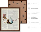 Poster Master Dictionary Art Poster - Acrobat Print - Circus Art - Entertainment Art - Gift for Men, Women & Performer - Chic Decor for Living Room, Bedroom, Dorm or Office, 11x14 Brown Framed