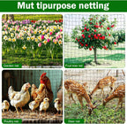 Bird Netting, 25 x 50 FT Heavy Garden Netting Reusable Protective Garden Netting for Plants Fruit Trees Vegetables Against Birds and Other Animals