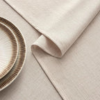 MIULEE Ivory Linen Tablecloth 60x84 Inch Rectangle Table Cloth Waterproof,Stain Resistant & Wrinkle Resistant for Dining Party Wedding