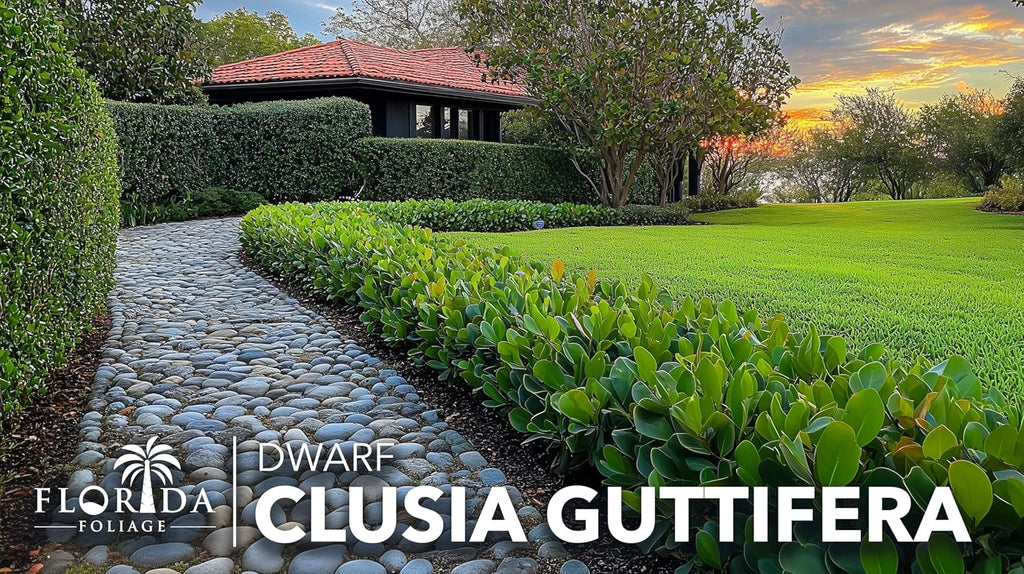 Clusia Guttifera Small Leaf | 3 Live Plants | Clusia guttifera | Privacy Hedge Plants | Evergreen Shrub for Tropical Landscaping