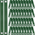 48 Pcs 15.74 Inches Tree Straps for Staking with Grommet Heavy Duty Young Tree and Plant Supports Stakes for Guying Staking Newly Planted Sapling Straight and Hurricane Protection(Green)