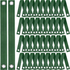 48 Pcs 15.74 Inches Tree Straps for Staking with Grommet Heavy Duty Young Tree and Plant Supports Stakes for Guying Staking Newly Planted Sapling Straight and Hurricane Protection(Green)
