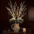 Hairui Lighted Birch Branches Battery Operated with 8 Functions 100 Multi Color and Warm White Lights, Pre Lit Twig Branches for Easter Christmas Party Room Decoration